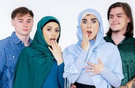 Выебали двух скромных девок