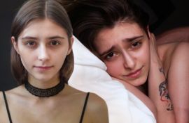 Худая молодая  любовница в сексе