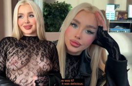 Шлюшка Блондесса (Blondessa) в домашнем сексе