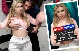 Поймал красотку воровку и выебал